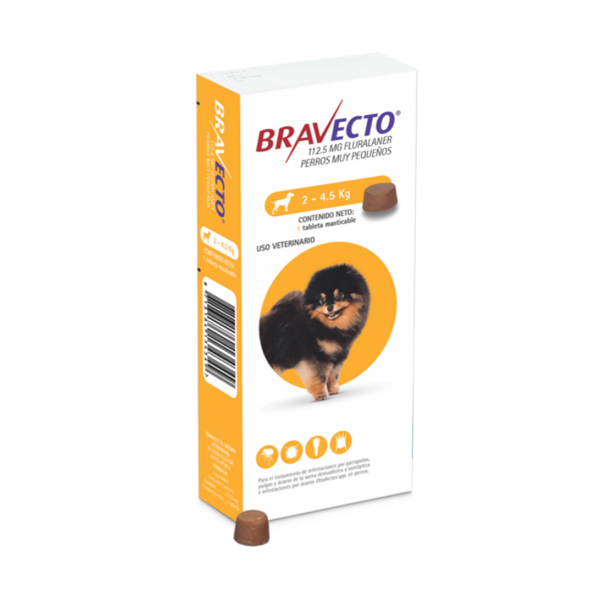 Bravecto 112,5 Mg de 2 a 4,5 Kg
