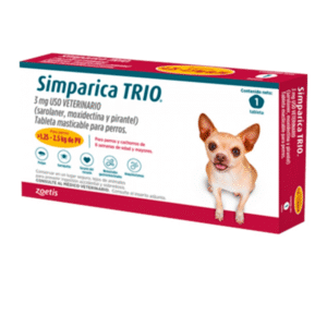 Simparica Trio de 1.25 a 2.5 Kg x1 tab