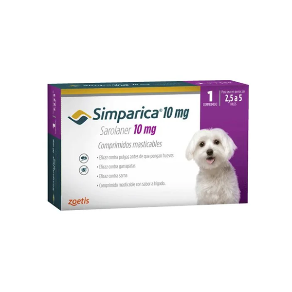 Simparica de 2.5 a 5 KG x1 Tableta