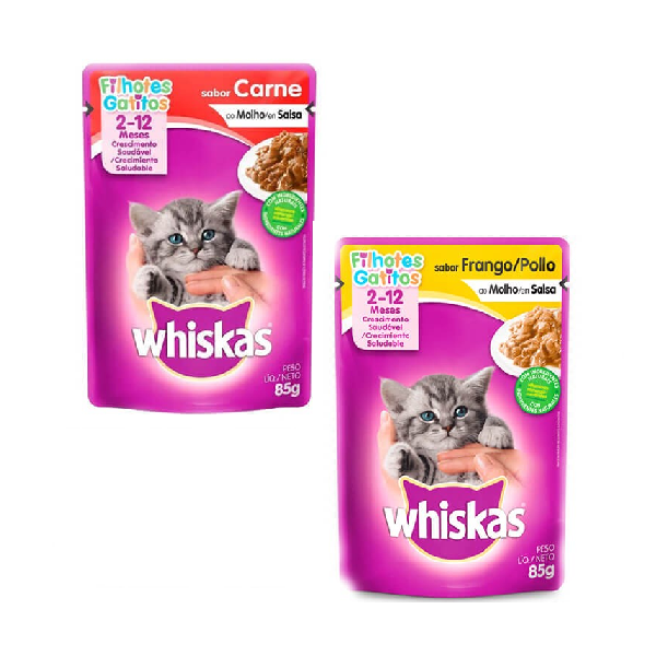 Whiskas Pouch Gatito Variedad de Sabores